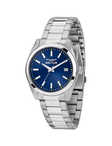 Sector Watch - 240 - Time and Date - Silver - 37mm - Blue-R3253240028