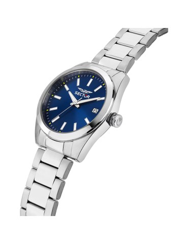 Sector Watch - 240 - Time and Date - Silver - 37mm - Blue-R3253240028 2