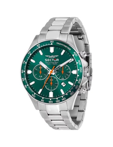 Orologio Sector - 230 - Cronografo - Silver - 43mm - Verde-R3273661055