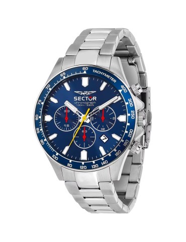 Orologio Sector - 230 - Cronografo - Silver - 43mm - Blu - R3273661056
