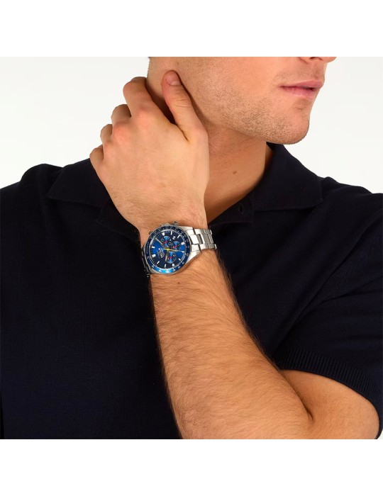 Orologio Sector - 230 - Cronografo - Silver - 43mm - Blu - R3273661056