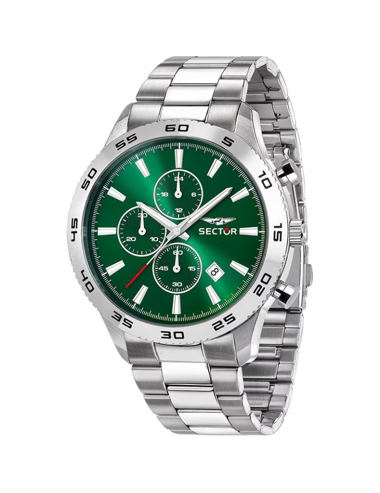 Orologio Sector - 270 - Cronografo - Silver - 45mm - Verde-R3273778012