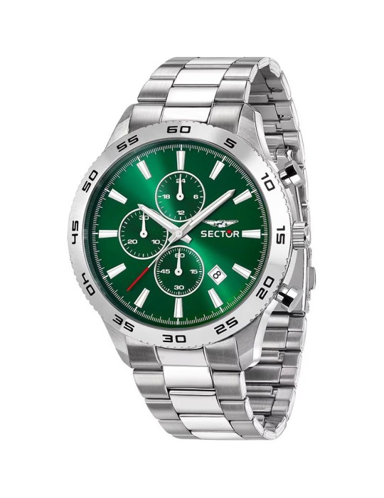 Sector Watch - 270 - Chronograph - Silver - 45mm - Green-R3273778012