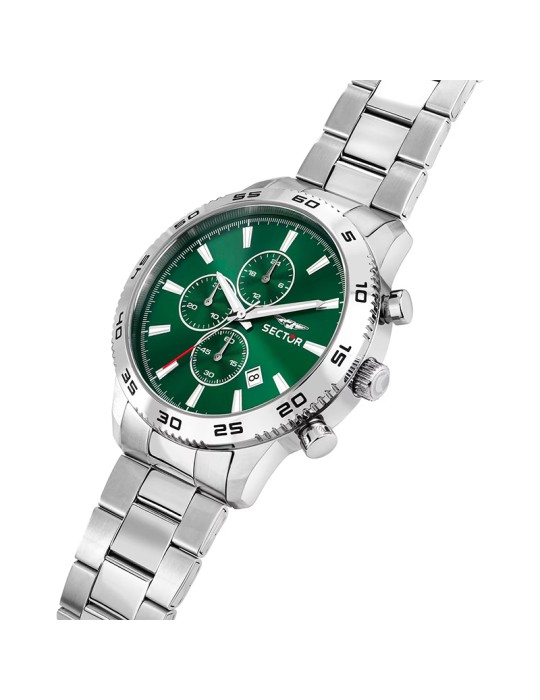 Sector Watch - 270 - Chronograph - Silver - 45mm - Green-R3273778012