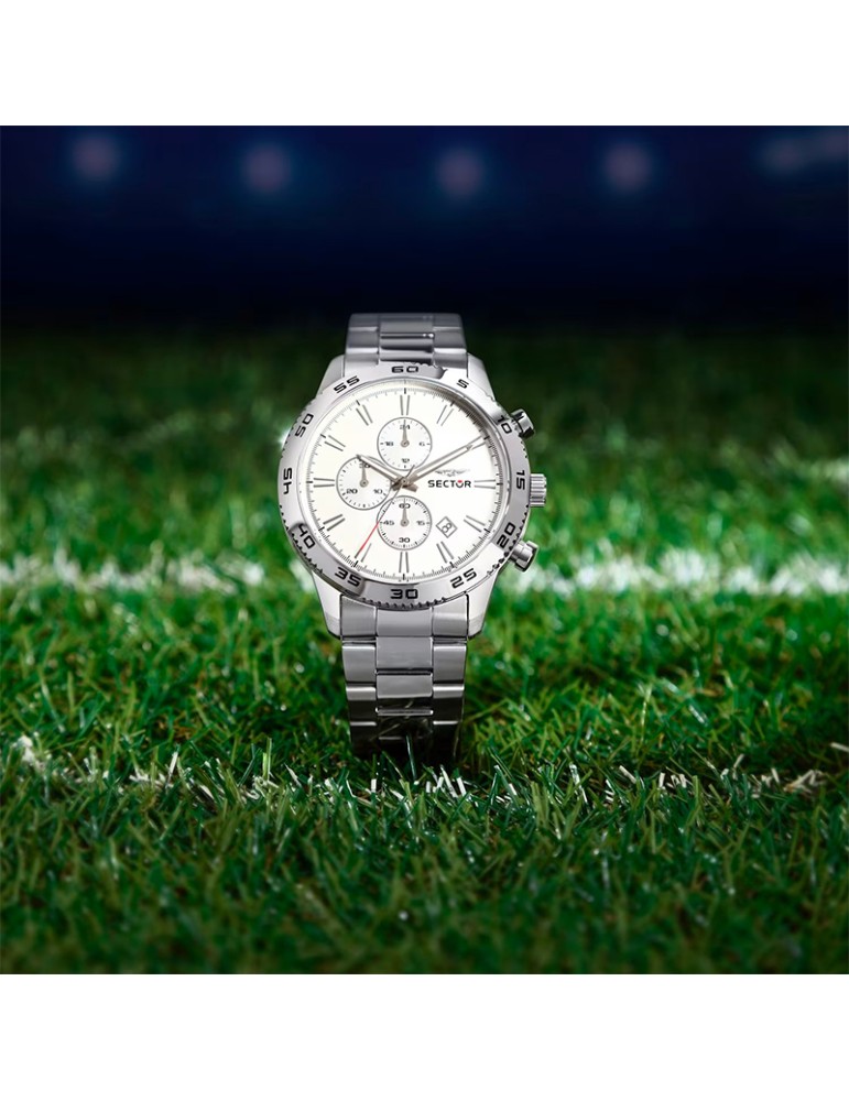 Orologio Sector - 270 - Cronografo - 45mm - Silver - R3273778013