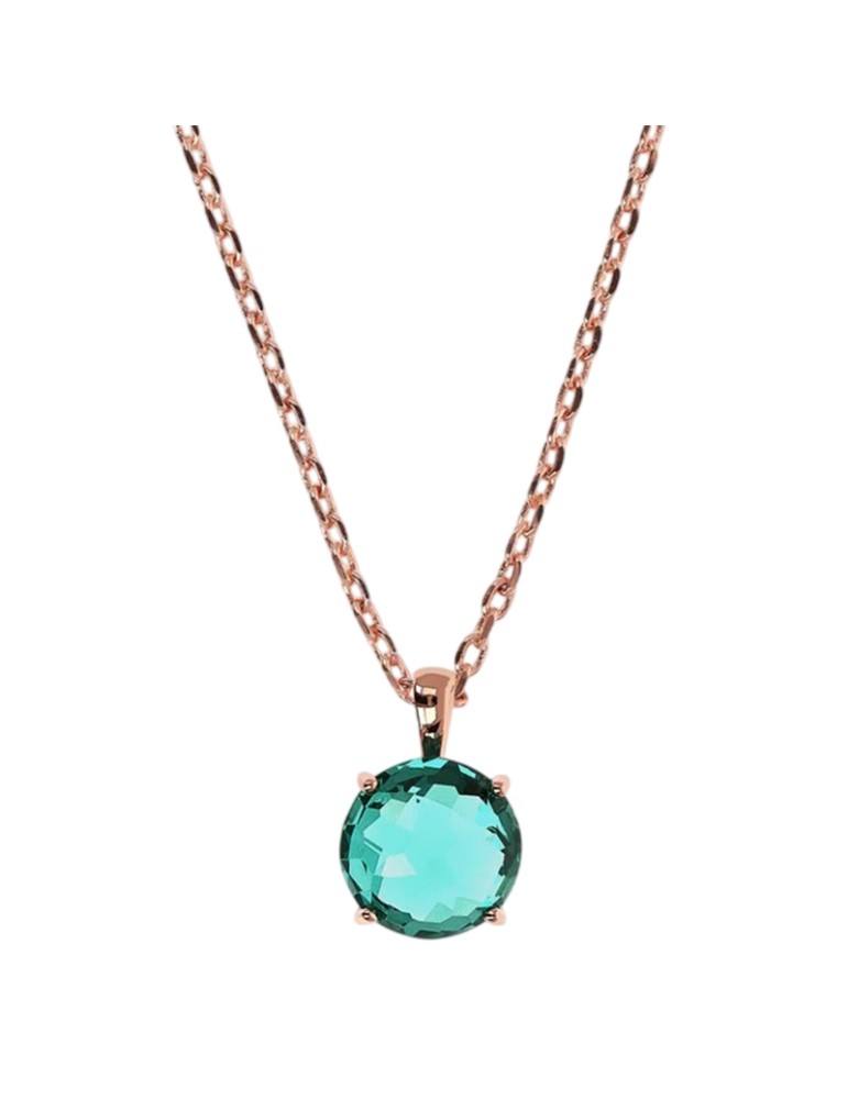 Collana Bronzallure - Rose Gold - Punto Luce Verde - WSBZ02310.GT
