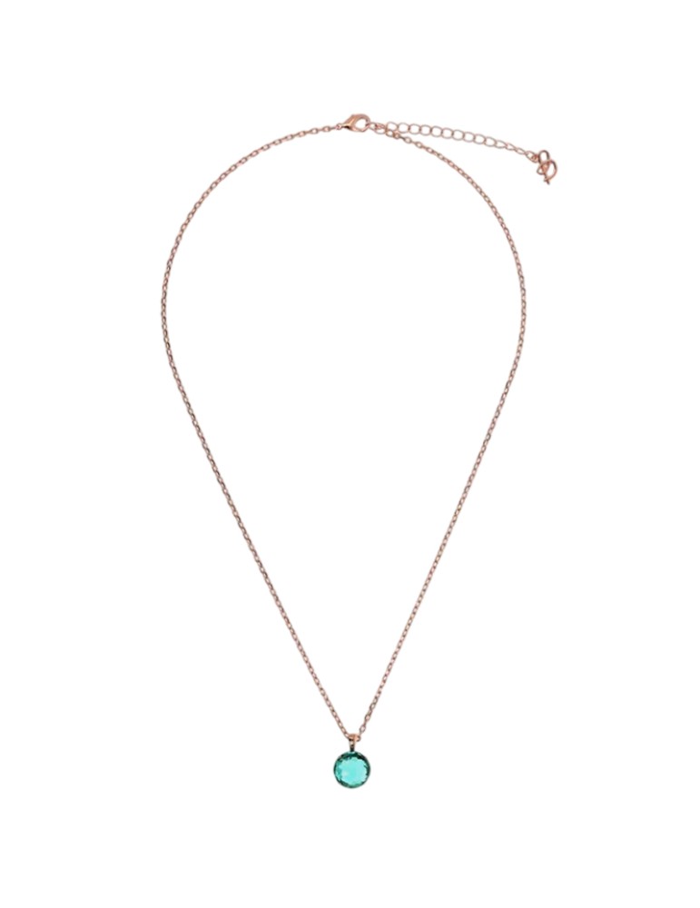 Collana Bronzallure - Rose Gold - Punto Luce Verde - WSBZ02310.GT