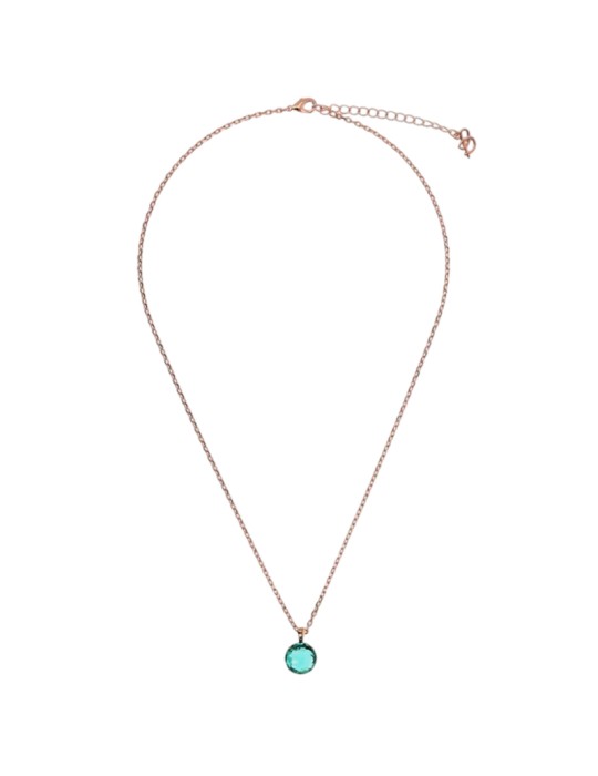 Collana Bronzallure - Rose Gold - Punto Luce Verde - WSBZ02310.GT