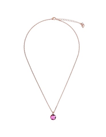 Bronzallure Necklace - Rose Gold - Fuchsia Light Point - WSBZ02310.RR 2