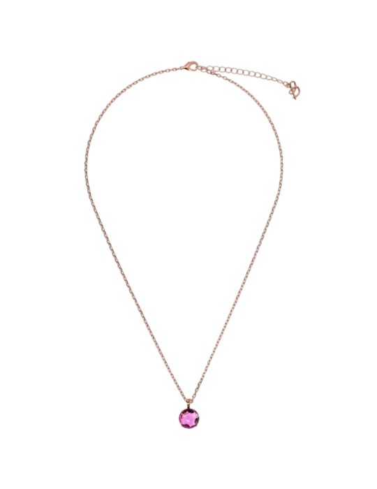 Collana Bronzallure - Rose Gold - Punto Luce Fucsia - WSBZ02310.RR