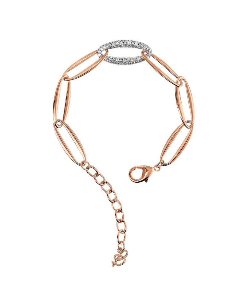 Bronzallure Bracelet - Marquise Links - Cubic Zirconia -WSBZ02373.WR