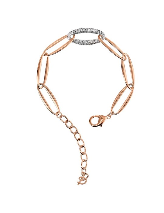 Bronzallure Bracelet - Marquise Links - Cubic Zirconia -WSBZ02373.WR