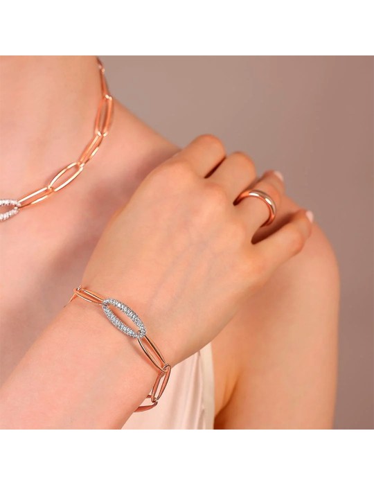 Bracciale Bronzallure - Maglie Marquise - Cubic Zirconia -WSBZ02373.WR