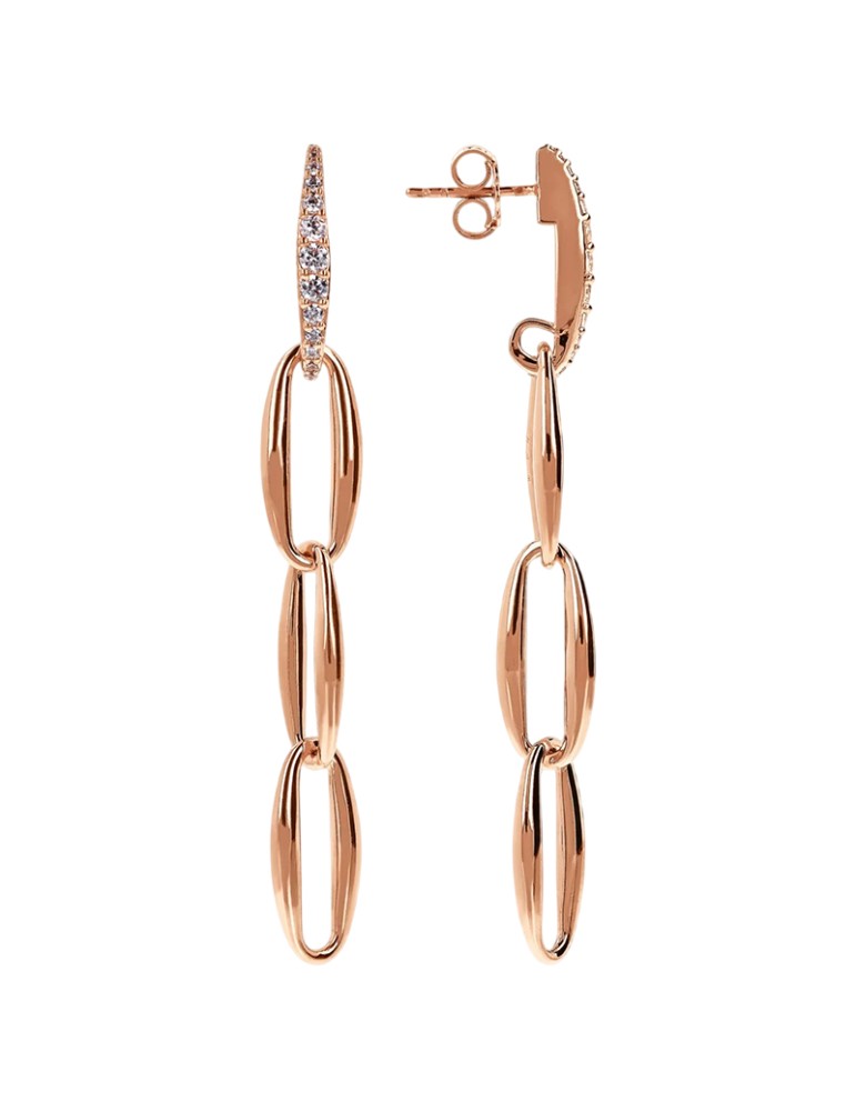 Bronzallure Earrings - Marquise Links - Cubic Zirconia -WSBZ02387.WR