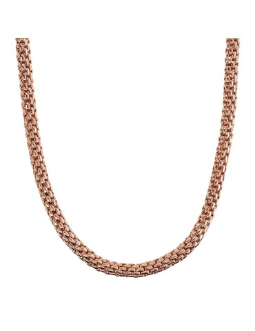 Bronzallure Necklace - Rose Gold - Maxi Popcorn Chain - WSBZ02396.R