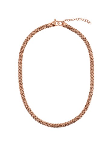 Bronzallure Necklace - Rose Gold - Maxi Popcorn Chain - WSBZ02396.R 2