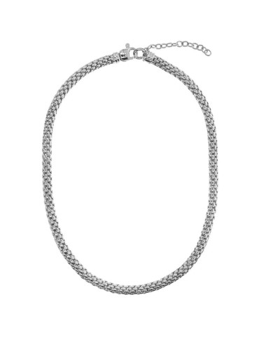 Bronzallure Necklace - White - Maxi - Chain - Popcorn - WSBZ02396W.W 2