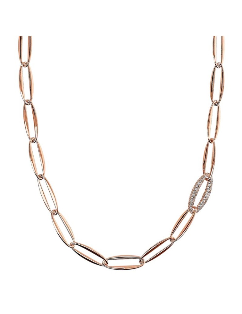 Collana Bronzallure - a Catena -Rose Gold-Maglie Marquise-WSBZ02420.WR