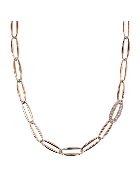 Collana Bronzallure - a Catena -Rose Gold-Maglie Marquise-WSBZ02420.WR