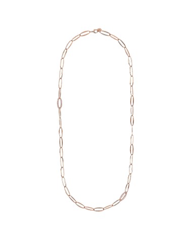 Bronzallure Necklace - Chain - Rose Gold - Marquise Links - WSBZ02420.WR 2