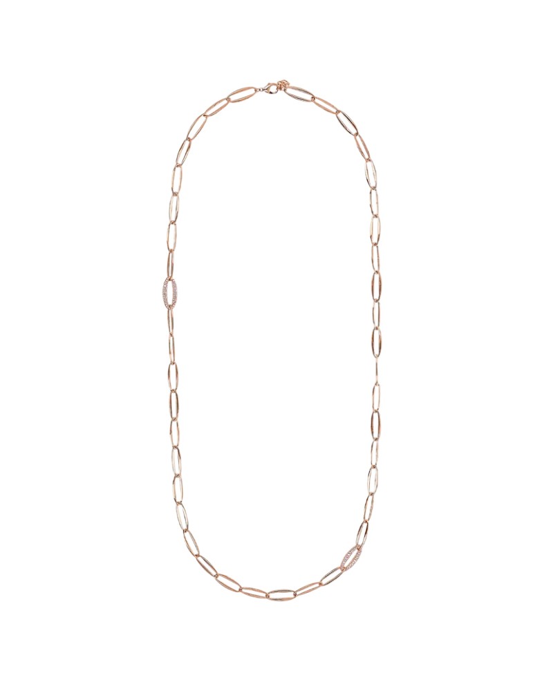 Collana Bronzallure - a Catena -Rose Gold-Maglie Marquise-WSBZ02420.WR