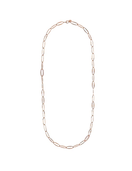 Collana Bronzallure - a Catena -Rose Gold-Maglie Marquise-WSBZ02420.WR