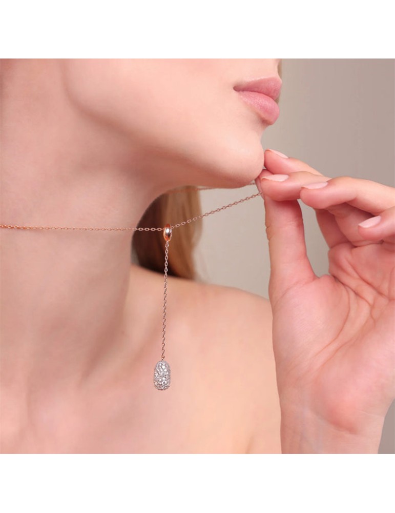 Collana Bronzallure - Rosè - Pendente - Cubic Zirconia - WSBZ02508.WR