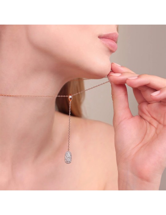 Collana Bronzallure - Rosè - Pendente - Cubic Zirconia - WSBZ02508.WR