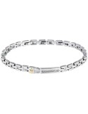 Maserati Bracelet - Iconic - 316L Steel - White Crystals - JM324AVD54