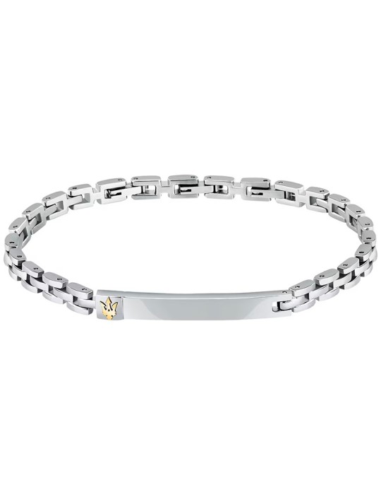 Maserati Bracelet - Iconic - 316L Steel - Golden Trident - JM324AVD55