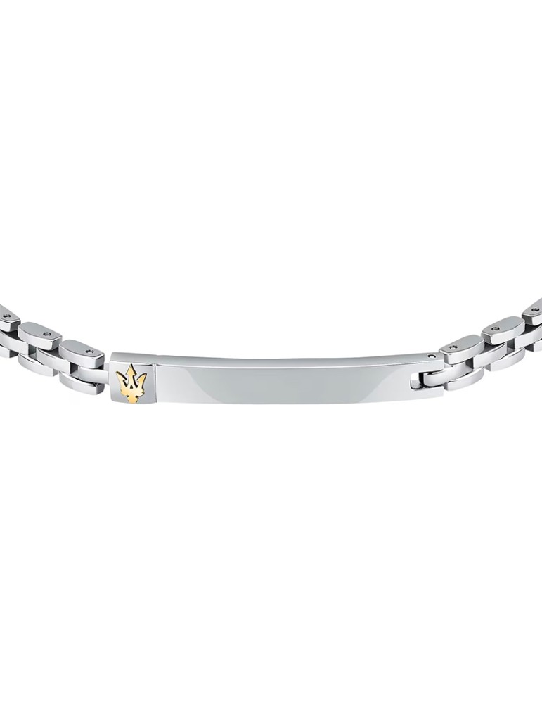 Maserati Bracelet - Iconic - 316L Steel - Golden Trident - JM324AVD55