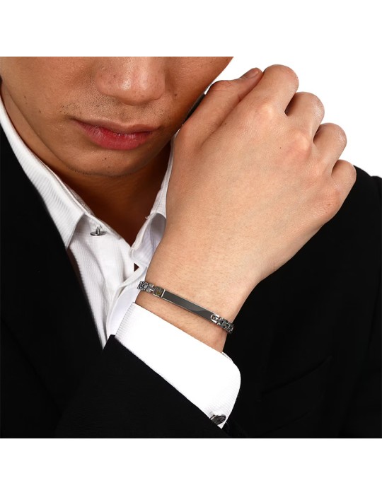 Maserati Bracelet - Iconic - 316L Steel - Golden Trident - JM324AVD55