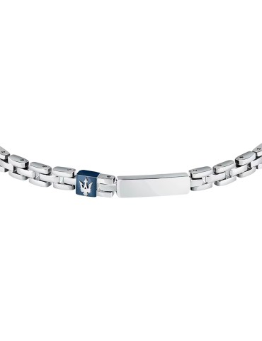 Bracciale Maserati - Iconic - Acciaio 316L - Dettaglio Blu -JM324AVD56 2