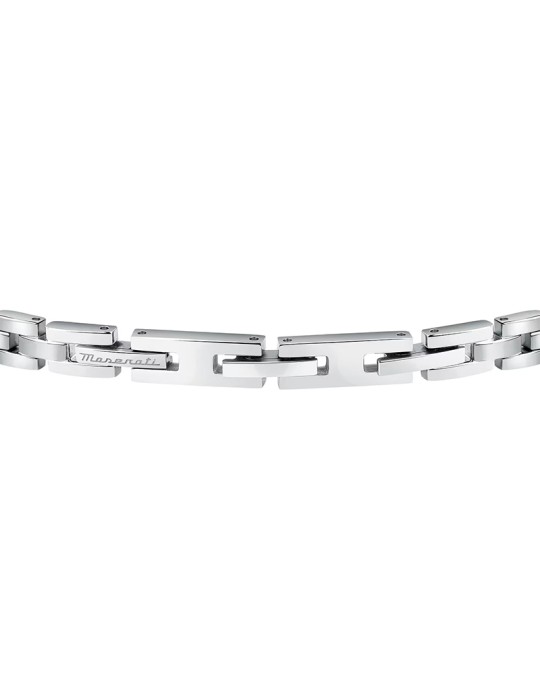 Bracciale Maserati - Iconic - Acciaio 316L - Dettaglio Blu -JM324AVD56