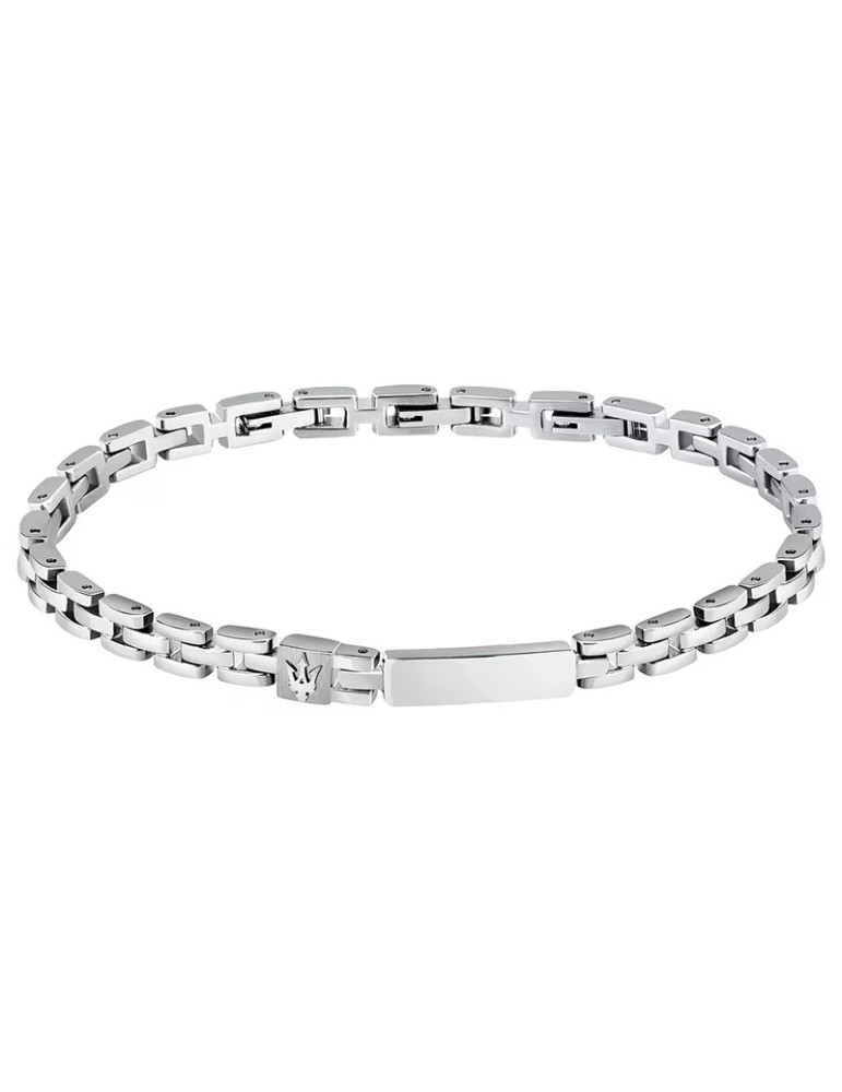 Bracciale Maserati - Iconic - Acciaio 316L -Tridente Silver-JM324AVD57