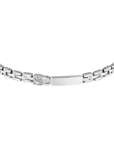 Bracciale Maserati - Iconic - Acciaio 316L -Tridente Silver-JM324AVD57 2
