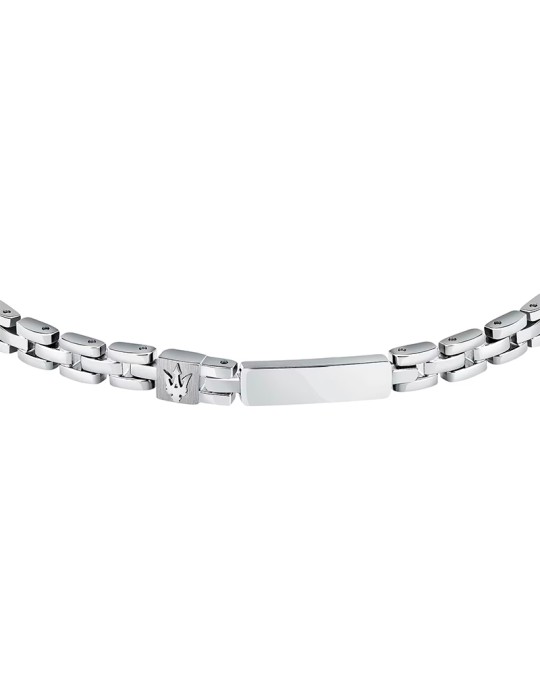 Bracciale Maserati - Iconic - Acciaio 316L -Tridente Silver-JM324AVD57