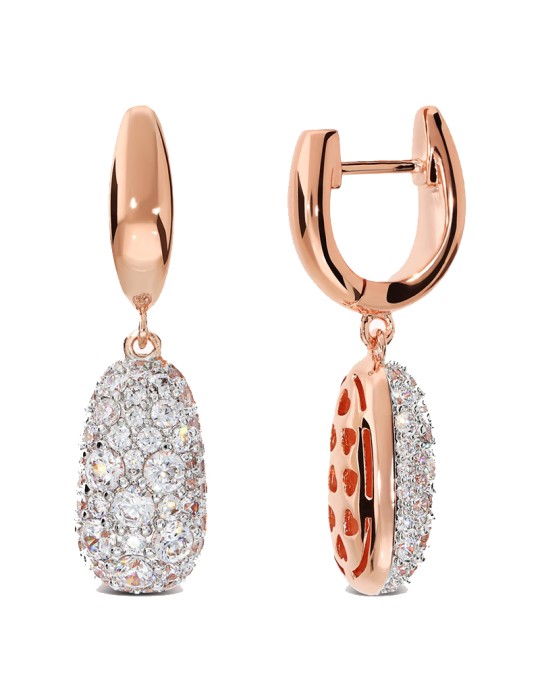 Orecchini Bronzallure - Rose Gold -Pavè di Cubic Zirconia-WSBZ02509.WR