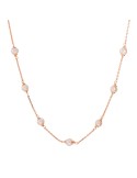 Collana Bronzallure - a Catena - Rose Gold - Perle Rosa-WSBZ02554.RPRL