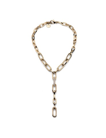 Collana Unoaerre - ad Y - Gold - Pavè di Cubic Zirconia - EXH5734G