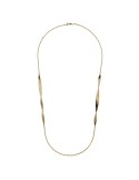 Collana Unoaerre - Lunga - Dorata -Elementi a Forma di Foglia-EXH5764G