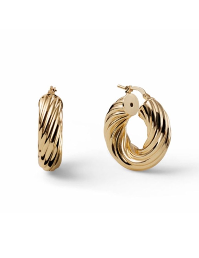 Orecchini Unoaerre - Classica - Torchon - a Cerchio - Dorati-EXO48799G
