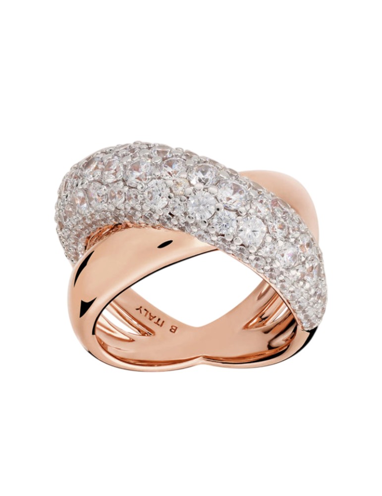 Anello Bronzallure-Rosè-Intreccio-Cubic Zirconia-Misura 14-WSBZ02589.WR