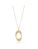 Unoaerre Necklace - Classic - Golden - Oval Pendant - EXH4114G
