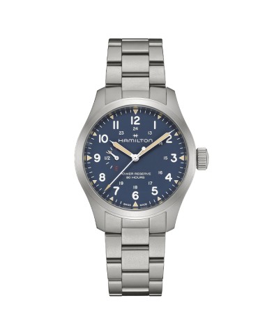 Hamilton Watch - Khaki Field Mechanical Power Reserve 40mm Blue - 0
