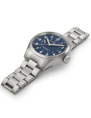 Hamilton Watch - Khaki Field Mechanical Power Reserve 40mm Blue - 0 2