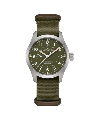 Hamilton Watch - Khaki Field Mechanical Power Reserve 40mm Green - 0