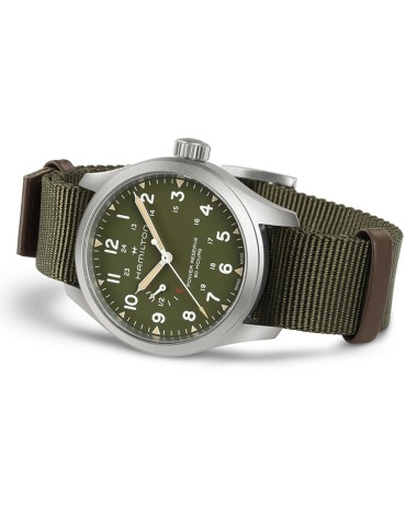 Orologio Hamilton - Khaki Field Mechanical Power Reserve 40mm Verde - 0 2