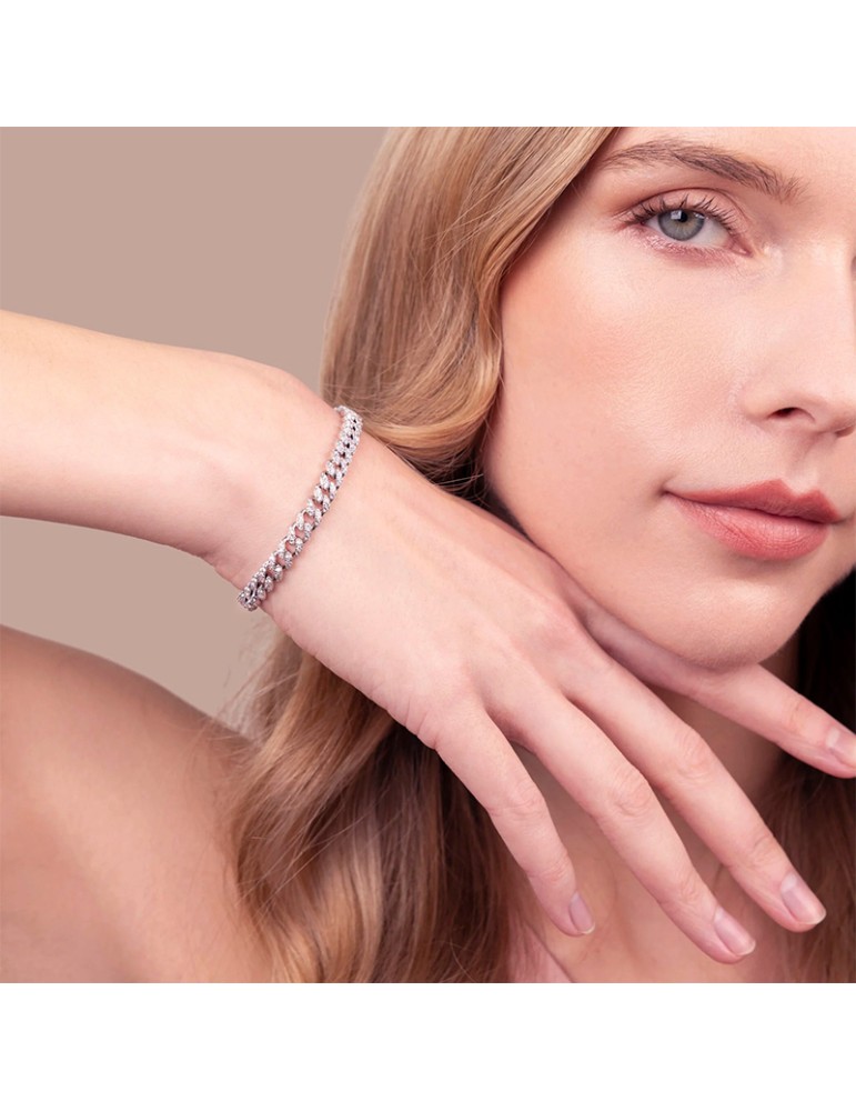 Bracciale Bronzallure-Grumetta-Cubic Zirconia-Misura S-WSBZ02607W.WR-170