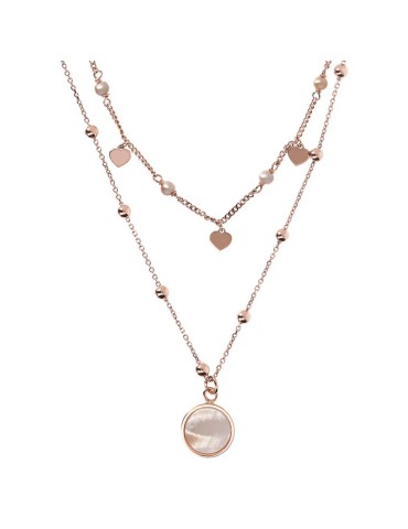 Collana Bronzallure - Cuori - Pendente di Madreperla - WSBZ01793.WM